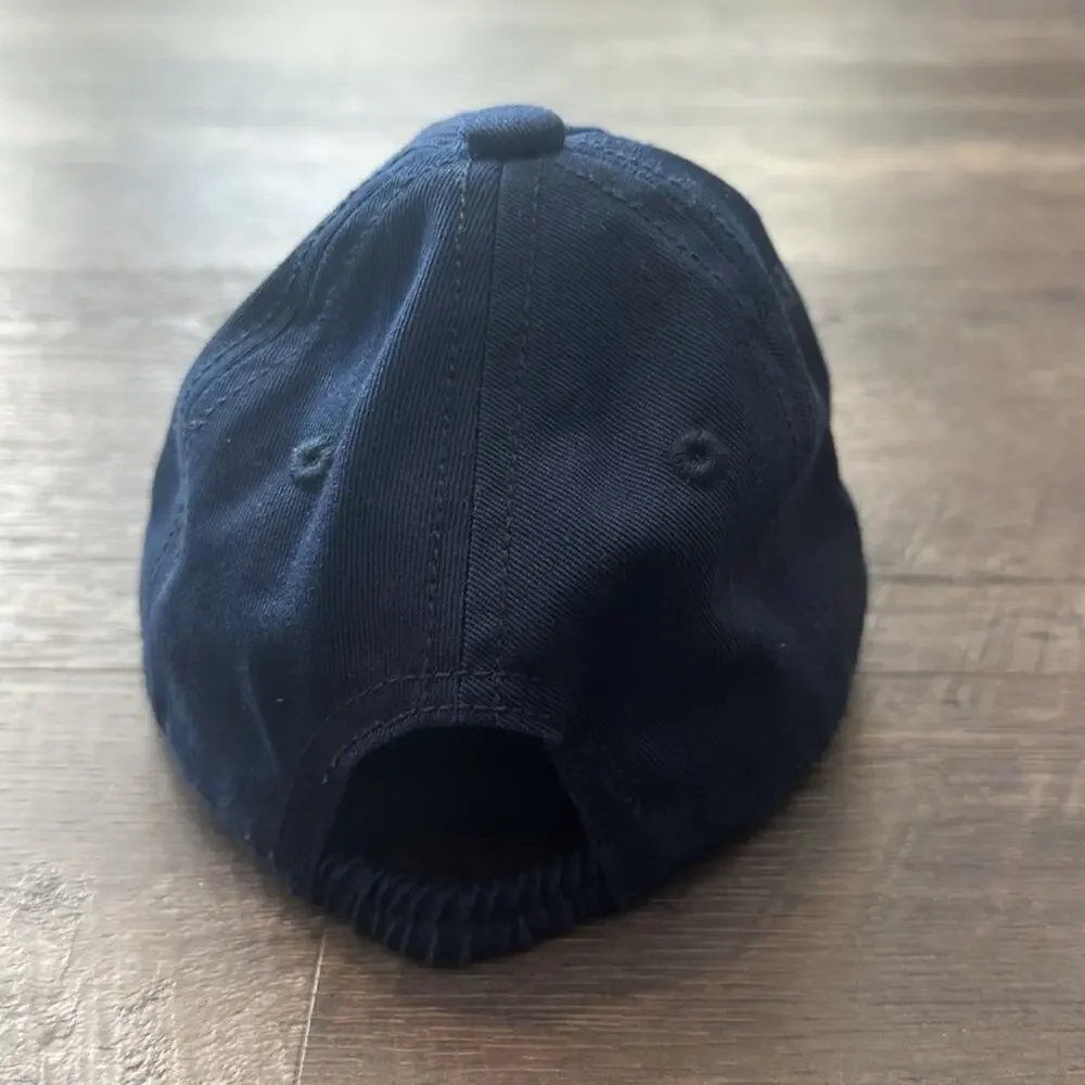 babyGAP‎ XS/S Navy Blue/Pink Felt Logo Baseball Cap